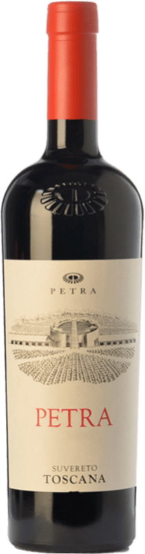 48,95 € Kostenloser Versand | Rotwein Petra I.G.T. Toscana Toskana Italien Merlot, Cabernet Sauvignon Flasche 75 cl