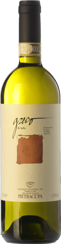 21,95 € 免费送货 | 白酒 Pietracupa D.O.C.G. Greco di Tufo  坎帕尼亚 意大利 Greco 瓶子 75 cl