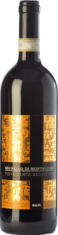 65,95 € Spedizione Gratuita | Vino rosso Pieve Santa Restituta D.O.C.G. Brunello di Montalcino Toscana Italia Sangiovese Grosso Bottiglia 75 cl