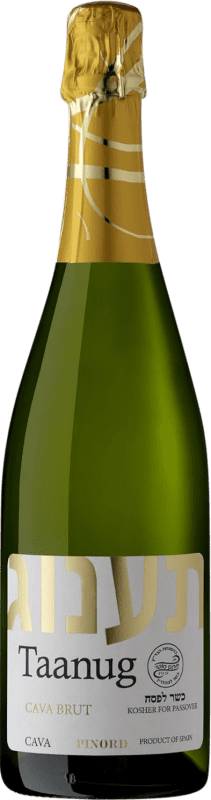 12,95 € Envio grátis | Espumante branco Pinord Taanug Brut D.O. Cava Catalunha Espanha Macabeo, Xarel·lo, Parellada Garrafa 75 cl