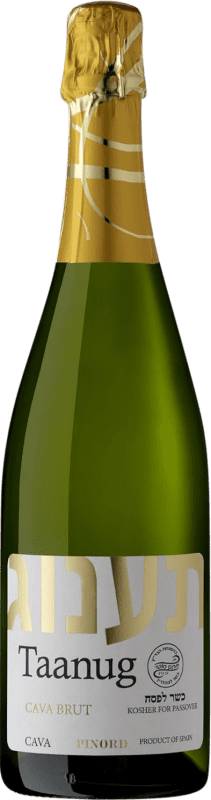 10,95 € Kostenloser Versand | Weißer Sekt Pinord Taanug Brut — Herb D.O. Cava Katalonien Spanien Macabeo, Xarel·lo, Parellada Flasche 75 cl