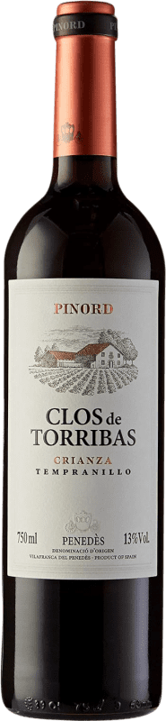 8,95 € Бесплатная доставка | Красное вино Pinord Clos de Torribas старения D.O. Penedès Каталония Испания Tempranillo бутылка 75 cl