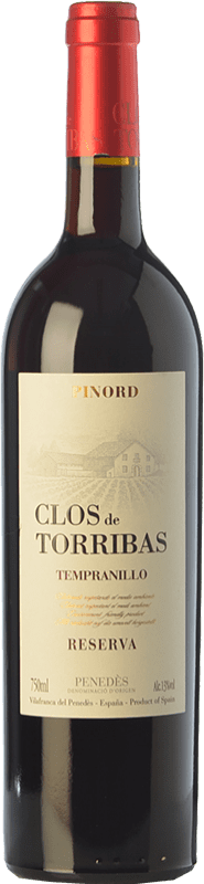 10,95 € Kostenloser Versand | Rotwein Pinord Clos de Torribas Reserve — Gereift D.O. Penedès Katalonien Spanien Tempranillo, Cabernet Sauvignon Flasche 75 cl