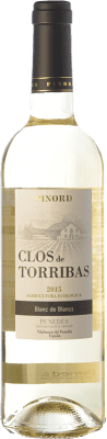 7,95 € Envío gratis | Vino blanco Pinord Clos de Torribas Blanc D.O. Penedès Cataluña España Macabeo, Xarel·lo, Gewürztraminer, Parellada Botella 75 cl