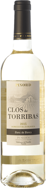 9,95 € Envío gratis | Vino blanco Pinord Clos de Torribas Blanc D.O. Penedès Cataluña España Macabeo, Xarel·lo, Gewürztraminer, Parellada Botella 75 cl
