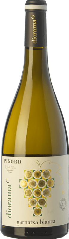 12,95 € Envio grátis | Vinho branco Pinord Diorama Garnatxa Blanca D.O. Terra Alta Catalunha Espanha Grenache Branca Garrafa 75 cl