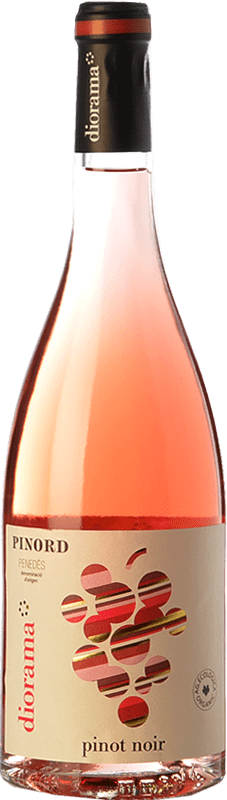 8,95 € Spedizione Gratuita | Vino Rosato Pinord Diorama D.O. Penedès Catalogna Spagna Pinot Nero Eco — Biologico 75 cl