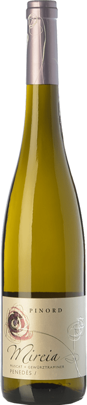 12,95 € Kostenloser Versand | Weißwein Pinord Mireia D.O. Penedès Katalonien Spanien Muskat, Sauvignon Weiß, Gewürztraminer Flasche 75 cl