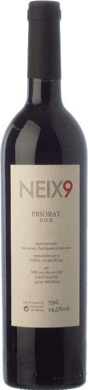 26,95 € Envio grátis | Vinho Tinto Piñol i Sabaté Neix9 Crianza D.O.Ca. Priorat Catalunha Espanha Garnacha — Grenache, Cabernet Sauvignon, Cariñena — Carignan 75 cl