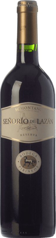 14,95 € Free Shipping | Red wine Pirineos Señorío de Lazán Reserve D.O. Somontano Aragon Spain Tempranillo, Cabernet Sauvignon, Moristel Bottle 75 cl