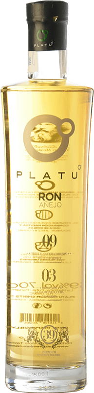 24,95 € Free Shipping | Rum Platu Añejo Galicia Spain Bottle 70 cl
