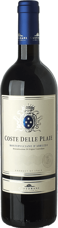 14,95 € 免费送货 | 红酒 Castorani Coste delle Plaie D.O.C. Montepulciano d'Abruzzo 阿布鲁佐 意大利 Montepulciano 瓶子 75 cl