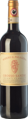 34,95 € Free Shipping | Red wine Il Palazzino Grosso Sanese D.O.C.G. Chianti Classico Tuscany Italy Sangiovese Bottle 75 cl
