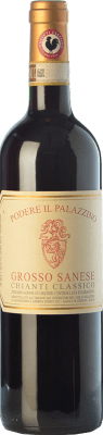 41,95 € Kostenloser Versand | Rotwein Il Palazzino Grosso Sanese D.O.C.G. Chianti Classico Toskana Italien Sangiovese Flasche 75 cl
