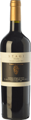 23,95 € 免费送货 | 红酒 Il Palazzino Stagi I.G.T. Toscana 托斯卡纳 意大利 Colorino 瓶子 75 cl