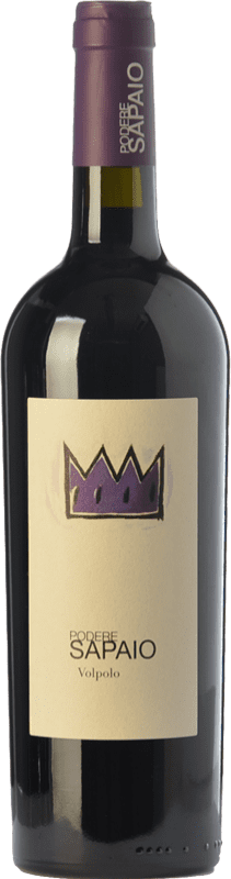 43,95 € Бесплатная доставка | Красное вино Podere Sapaio Volpolo D.O.C. Bolgheri Тоскана Италия Merlot — Мерло, Cabernet Sauvignon — Каберне Совиньон, Petit Verdot 75 cl