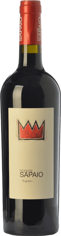 65,95 € Free Shipping | Red wine Podere Sapaio D.O.C. Bolgheri Tuscany Italy Cabernet Sauvignon, Cabernet Franc, Petit Verdot Bottle 75 cl