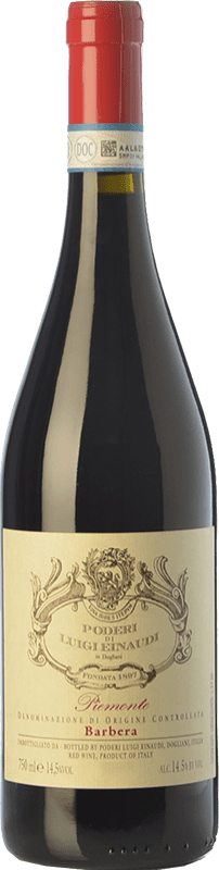 18,95 € Envio grátis | Vinho Tinto Einaudi D.O.C. Piedmont Piemonte Itália Barbera 75 cl