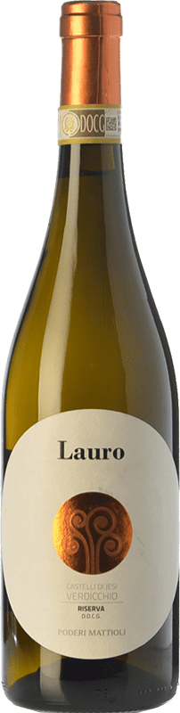 24,95 € Free Shipping | White wine Mattioli Classico Superiore Lauro D.O.C. Verdicchio dei Castelli di Jesi Marche Italy Verdicchio Bottle 75 cl