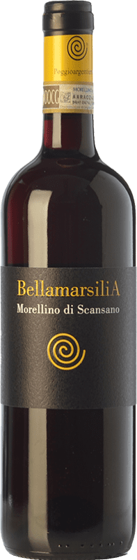 15,95 € 免费送货 | 红酒 Poggio Argentiera Bellamarsilia D.O.C.G. Morellino di Scansano 托斯卡纳 意大利 Sangiovese, Ciliegiolo 瓶子 75 cl