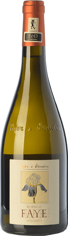 31,95 € Бесплатная доставка | Белое вино Pojer e Sandri Bianco Faye I.G.T. Vigneti delle Dolomiti Трентино Италия Chardonnay, Pinot White бутылка 75 cl