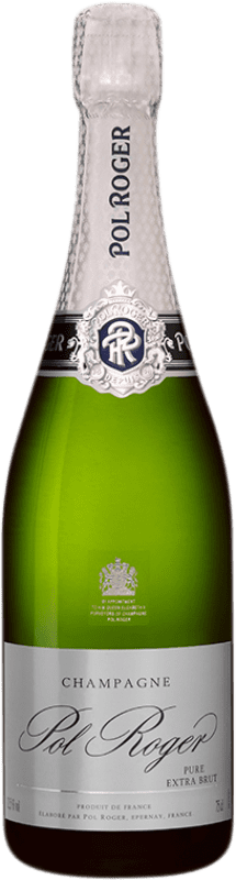 86,95 € Kostenloser Versand | Weißer Sekt Pol Roger Vintage Brut A.O.C. Champagne Champagner Frankreich Chardonnay Flasche 75 cl