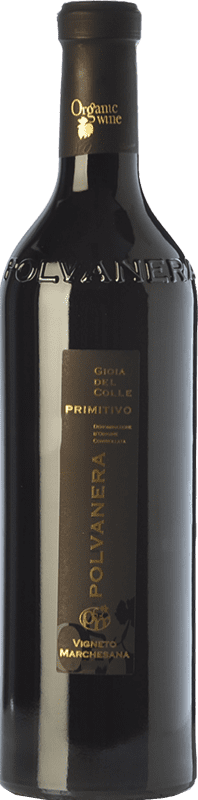 17,95 € 免费送货 | 红葡萄酒 Polvanera 14 D.O.C. Gioia del Colle 普利亚大区 意大利 Primitivo — 普里米蒂沃 Eco — 生态 有机 天然 75 cl