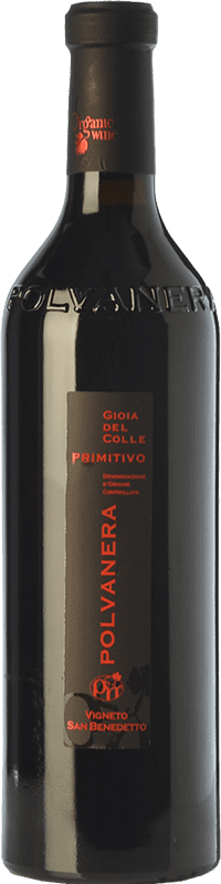 29,95 € Spedizione Gratuita | Vino Rosso Polvanera 16 D.O.C. Gioia del Colle Puglia Italia Primitivo Eco — Biologico 75 cl