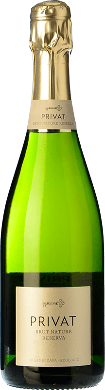 14,95 € 免费送货 | 白起泡酒 Privat 香槟 预订 D.O. Cava 加泰罗尼亚 西班牙 Macabeo, Xarel·lo, Parellada 瓶子 75 cl