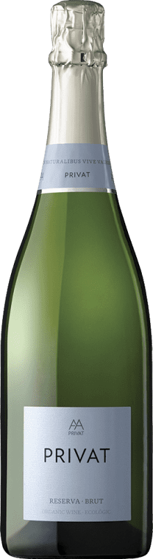 15,95 € 送料無料 | 白スパークリングワイン Privat Brut 予約 D.O. Cava カタロニア スペイン Macabeo, Xarel·lo, Parellada ボトル 75 cl