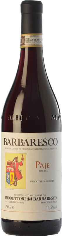 71,95 € 免费送货 | 红酒 Produttori del Barbaresco Pajè D.O.C.G. Barbaresco 皮埃蒙特 意大利 Nebbiolo 瓶子 75 cl