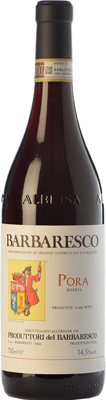 52,95 € Envío gratis | Vino tinto Produttori del Barbaresco Pora D.O.C.G. Barbaresco Piemonte Italia Nebbiolo Botella 75 cl
