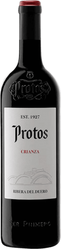 22,95 € Free Shipping | Red wine Protos Aged D.O. Ribera del Duero Castilla y León Spain Tempranillo Bottle 75 cl