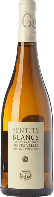 25,95 € Free Shipping | White wine Puiggròs Sentits Blancs Crianza D.O. Catalunya Catalonia Spain Grenache White Bottle 75 cl