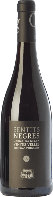18,95 € Free Shipping | Red Wine Puiggròs Sentits Negres Crianza — Aged D.O. Catalunya Catalonia Spain Garnacha — Grenache Bottle 75 cl