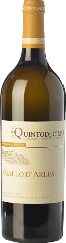 39,95 € Free Shipping | White wine Quintodecimo Giallo D'Arles D.O.C.G. Greco di Tufo  Campania Italy Greco Bottle 75 cl