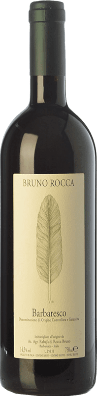 49,95 € Envio grátis | Vinho tinto Bruno Rocca D.O.C.G. Barbaresco Piemonte Itália Nebbiolo Garrafa 75 cl