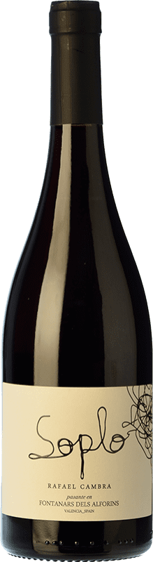 8,95 € 免费送货 | 红酒 Rafael Cambra El Soplo 年轻的 D.O. Valencia 巴伦西亚社区 西班牙 Grenache 瓶子 75 cl