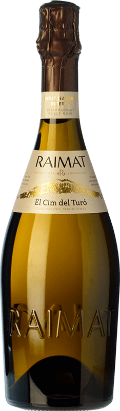 14,95 € Бесплатная доставка | Белое игристое Raimat El Cim del Turó Природа Брута D.O. Cava Каталония Испания Pinot Black, Chardonnay бутылка 75 cl