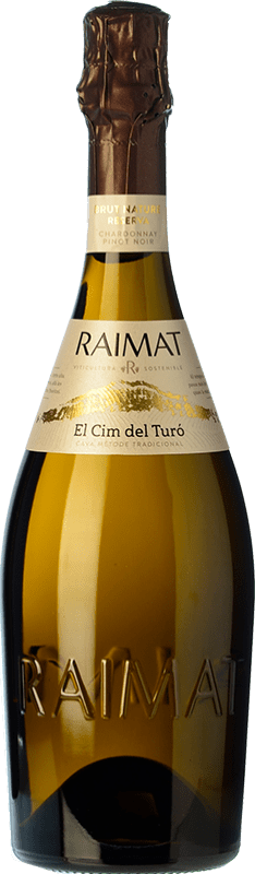 14,95 € Envio grátis | Espumante branco Raimat El Cim del Turó Brut Nature D.O. Cava Catalunha Espanha Pinot Preto, Chardonnay Garrafa 75 cl