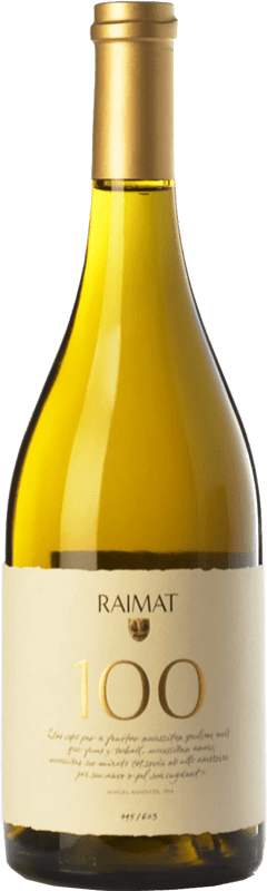 47,95 € Free Shipping | White wine Raimat 100 D.O. Costers del Segre Catalonia Spain Xarel·lo, Chardonnay Bottle 75 cl