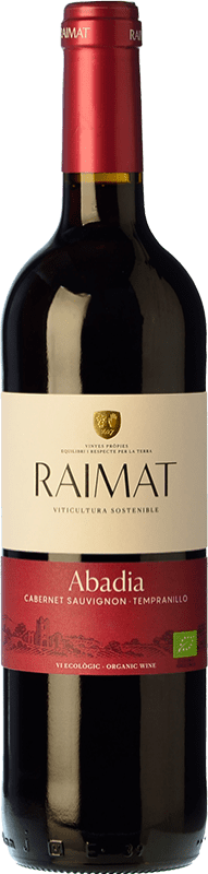 8,95 € 免费送货 | 红葡萄酒 Raimat Abadia Crianza — 陈酿 D.O. Costers del Segre 加泰罗尼亚 西班牙 Tempranillo — 丹魄, Cabernet Sauvignon — 赤霞珠 瓶装 75 cl