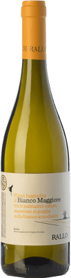 15,95 € Spedizione Gratuita | Vino bianco Rallo Bianco Maggiore I.G.T. Terre Siciliane Sicilia Italia Grillo Biologico Bottiglia 75 cl