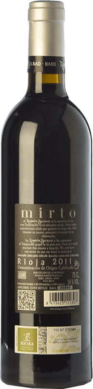 45,95 € Free Shipping | Red wine Ramón Bilbao Mirto Reserva D.O.Ca. Rioja The Rioja Spain Tempranillo Bottle 75 cl