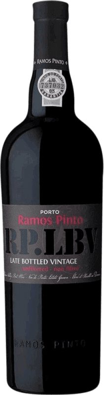 33,95 € Envio grátis | Vinho Generoso Fortificado Ramos Pinto LBV Late Bottled Vintage I.G. Porto Porto Portugal Touriga Nacional, Tinta Roriz, Tinta Barroca 75 cl