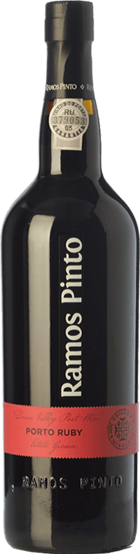 18,95 € Envío gratis | Vino Generoso Fortificado Ramos Pinto Ruby I.G. Porto Oporto Portugal Touriga Franca, Touriga Nacional Botella 75 cl