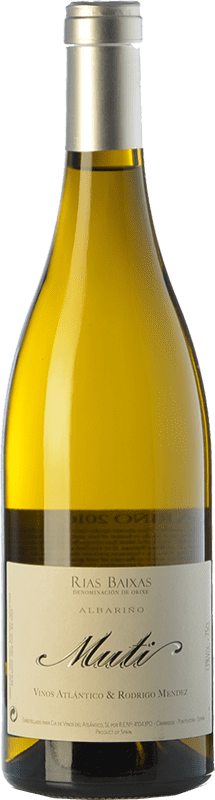 34,95 € 免费送货 | 白酒 Raúl Pérez Muti 岁 D.O. Rías Baixas 加利西亚 西班牙 Albariño 瓶子 75 cl