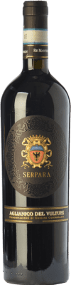 25,95 € Free Shipping | Red wine Re Manfredi Serpara D.O.C. Aglianico del Vulture Basilicata Italy Aglianico Bottle 75 cl