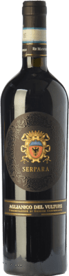 29,95 € 免费送货 | 红酒 Re Manfredi Serpara D.O.C. Aglianico del Vulture 巴西利卡塔 意大利 Aglianico 瓶子 75 cl