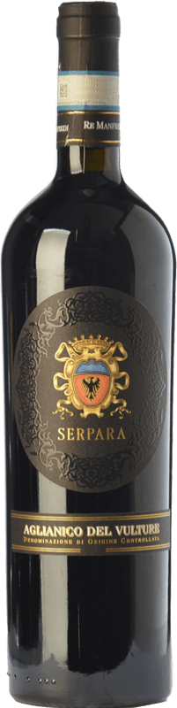 29,95 € Бесплатная доставка | Красное вино Re Manfredi Serpara D.O.C. Aglianico del Vulture Базиликата Италия Aglianico бутылка 75 cl